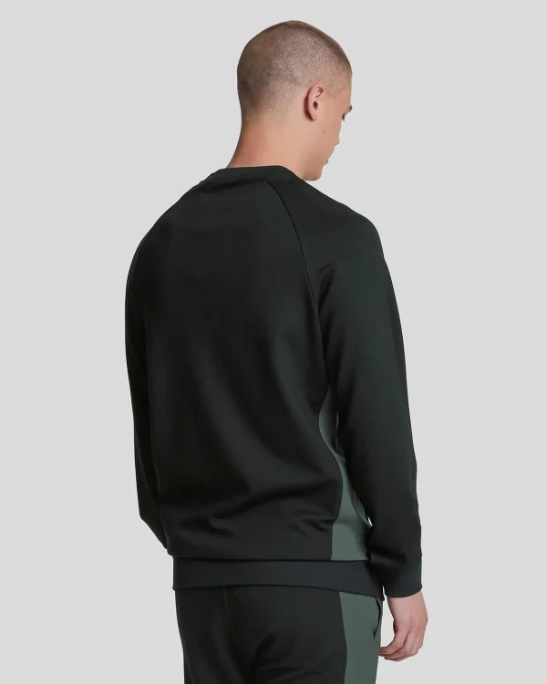 Lyle & Scott Sportbekleidung | Sweatshirts<Sport Farbe Block Rundhalsausschnitt Sweatshirt JetBlack/Graphite