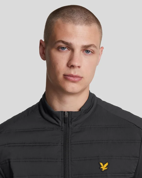 Lyle & Scott Sportbekleidung | Mäntel & Jacken<Sport Hybrid Double Baffle Jacke JetBlack
