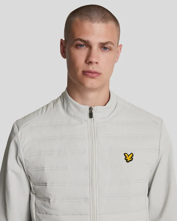 Lyle & Scott Sportbekleidung | Mäntel & Jacken<Sport Hybrid Double Baffle Jacke Pebble