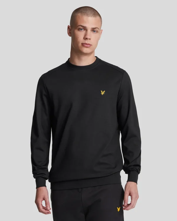 Lyle & Scott Sportbekleidung | Sweatshirts<Sport Rundhalsausschnitt Fly Fleece Sweatshirt Pechschwarz