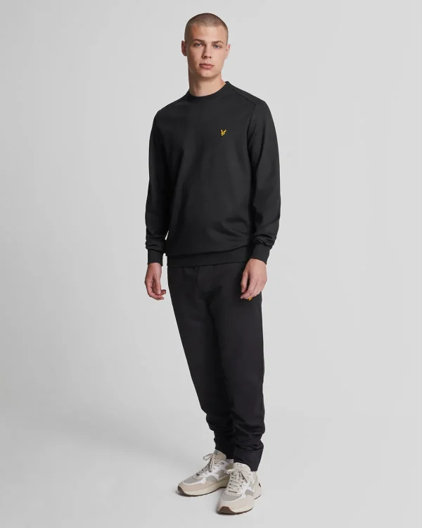 Lyle & Scott Sportbekleidung | Sweatshirts<Sport Rundhalsausschnitt Fly Fleece Sweatshirt Pechschwarz