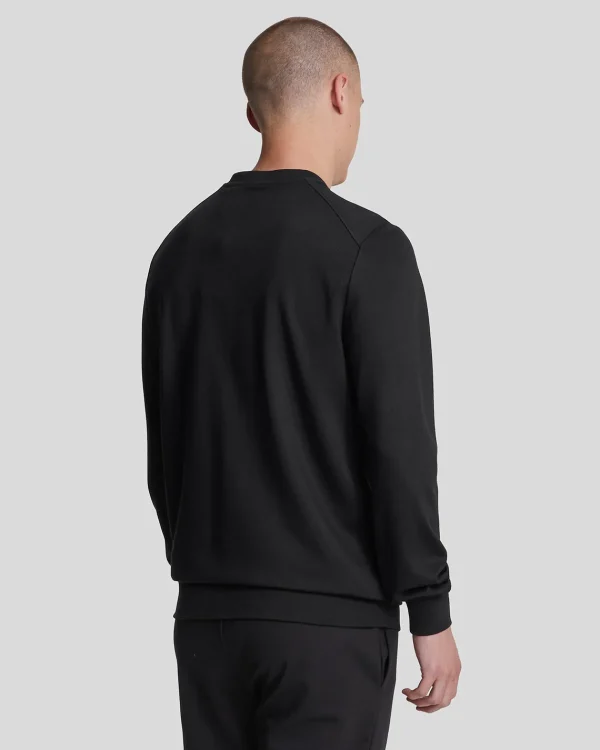 Lyle & Scott Sportbekleidung | Sweatshirts<Sport Rundhalsausschnitt Fly Fleece Sweatshirt Pechschwarz