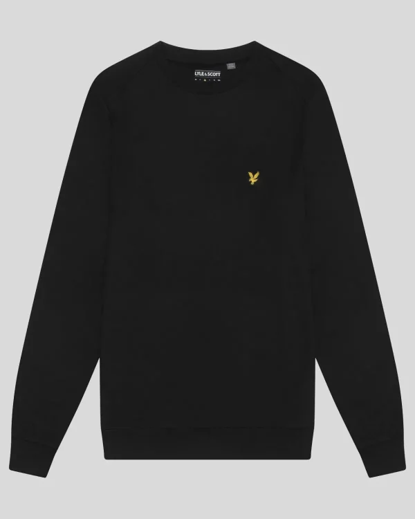 Lyle & Scott Sportbekleidung | Sweatshirts<Sport Rundhalsausschnitt Fly Fleece Sweatshirt Pechschwarz