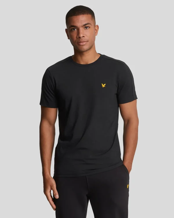 Lyle & Scott Sportbekleidung | T-shirts<Sport Tape T-Shirt Pechschwarz
