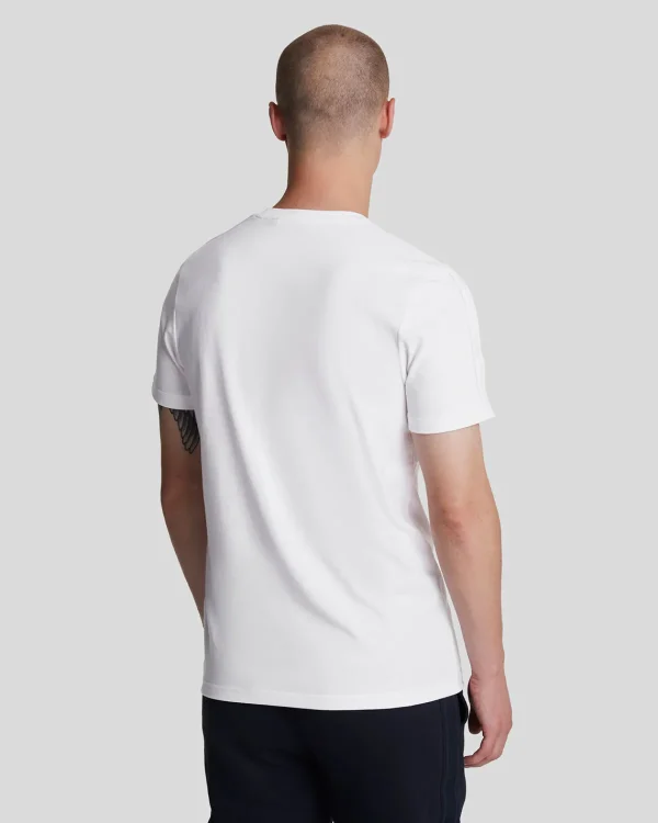 Lyle & Scott Sportbekleidung | T-shirts<Sport Tape T-Shirt White