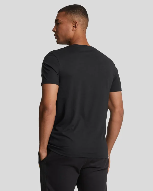 Lyle & Scott Sportbekleidung | T-shirts<Sport Tape T-Shirt Pechschwarz