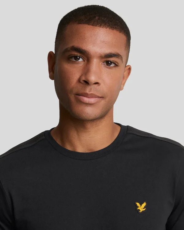 Lyle & Scott Sportbekleidung | T-shirts<Sport Tape T-Shirt Pechschwarz