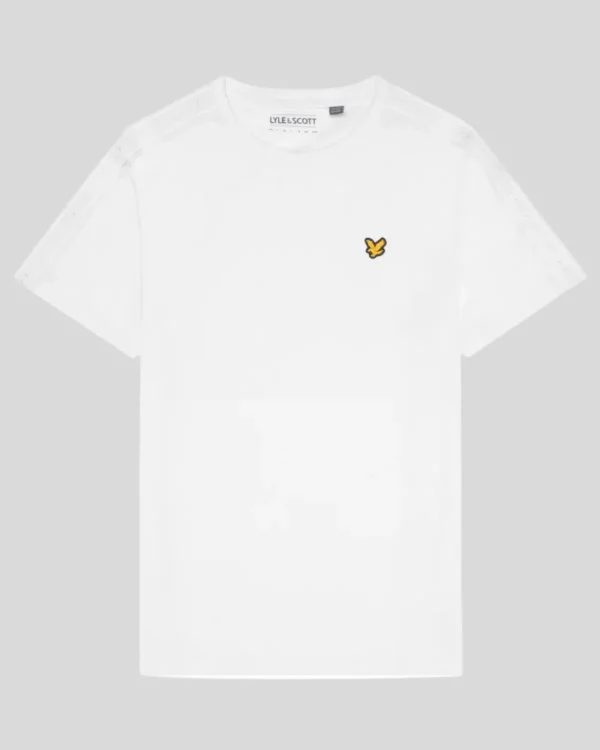 Lyle & Scott Sportbekleidung | T-shirts<Sport Tape T-Shirt White