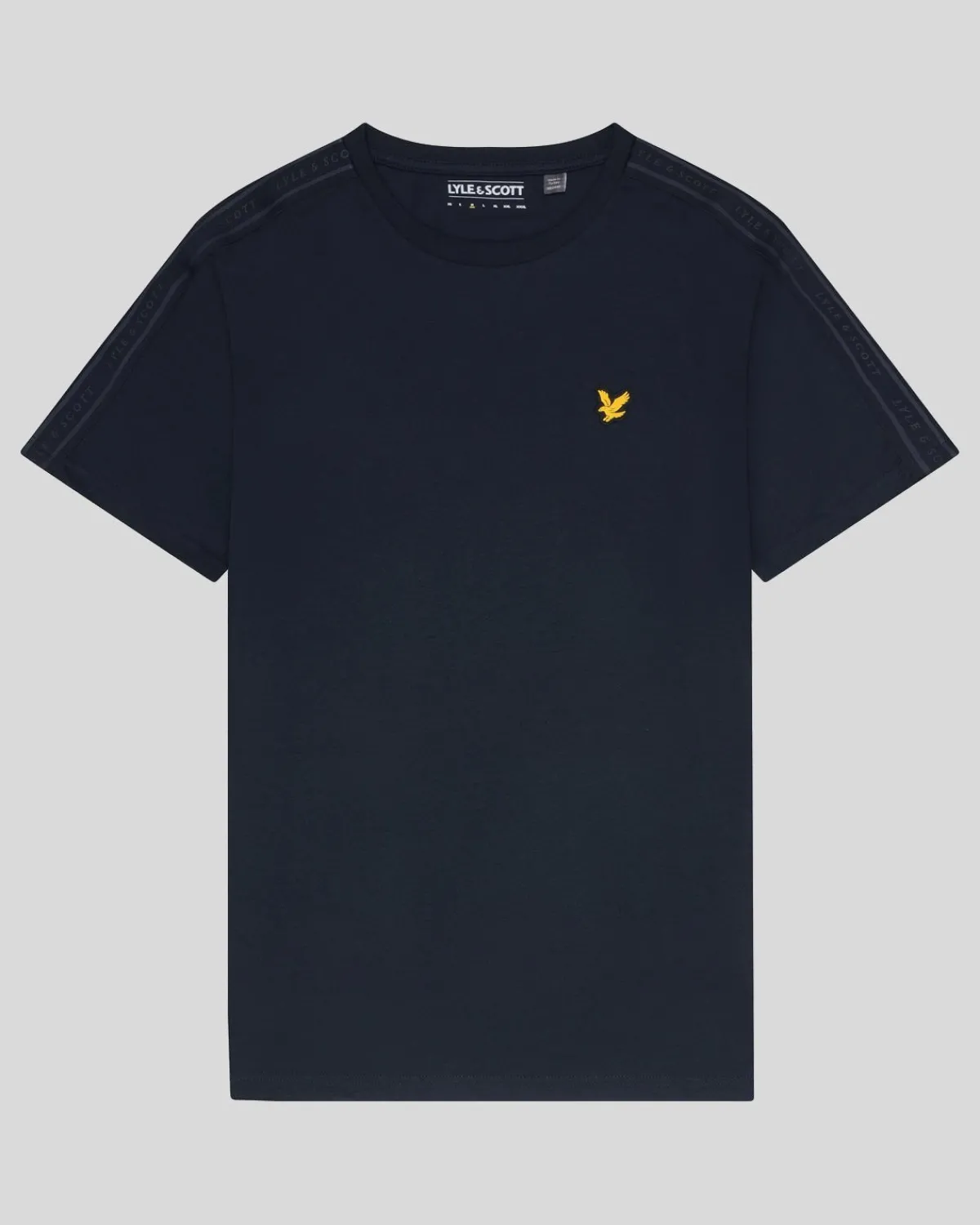 sport_tape_tshirt_4-3.webp Lyle & Scott Sportbekleidung | T-shirts<Sport Tape T-Shirt DarkNavy