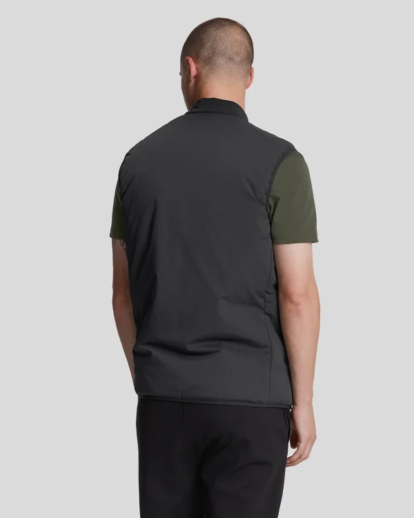 Lyle & Scott Sportbekleidung | Mäntel & Jacken<Sport-Hybridweste mit doppelter Baffel JetBlack