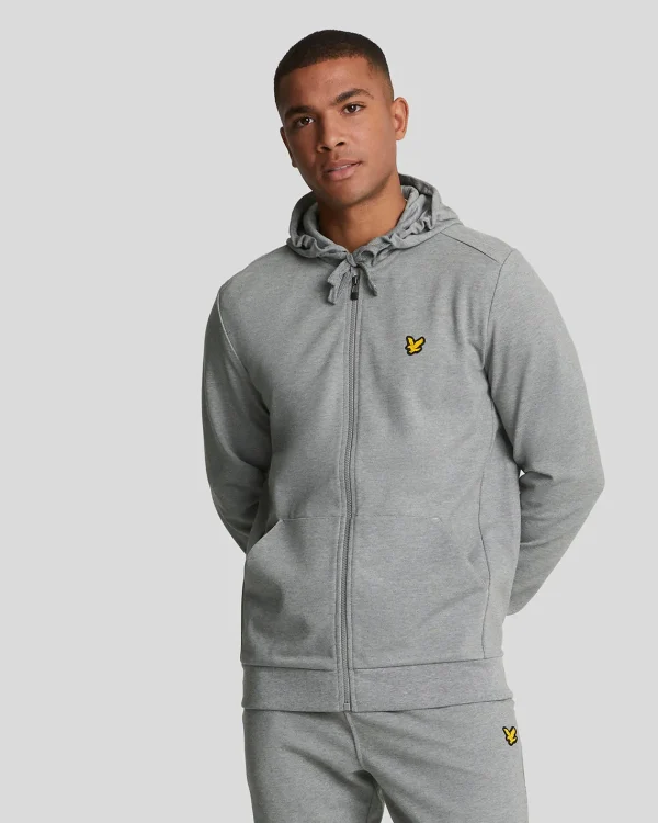 Lyle & Scott Sportbekleidung | Kapuzenpullover<Sport-Kapuzenpulli mit Reißverschluss MidGreyMarl