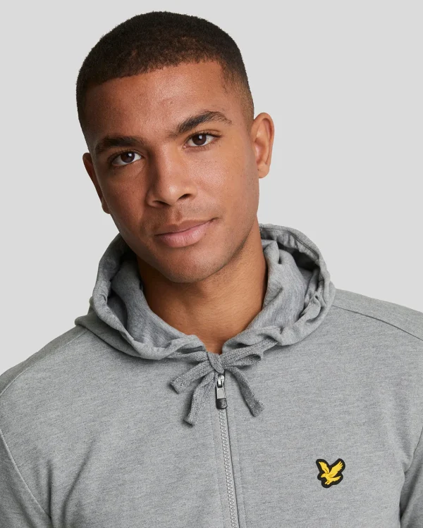 Lyle & Scott Sportbekleidung | Kapuzenpullover<Sport-Kapuzenpulli mit Reißverschluss MidGreyMarl