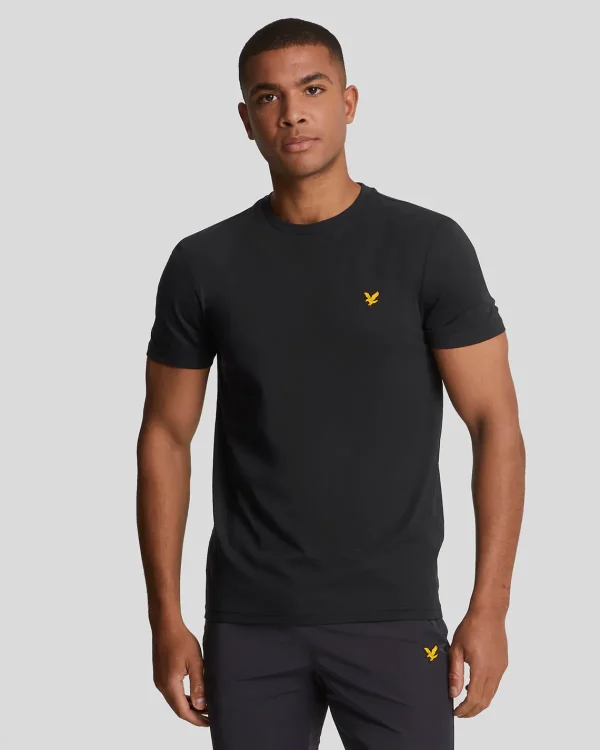 Lyle & Scott Sportbekleidung | T-shirts<Sportliches Martin T-Shirt mit kurzen Ärmeln Pechschwarz