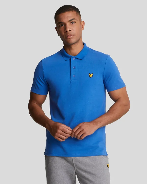 Lyle & Scott Sportbekleidung | Polohemden<Sportliches Polohemd mit kurzen Ärmeln LucidBlue