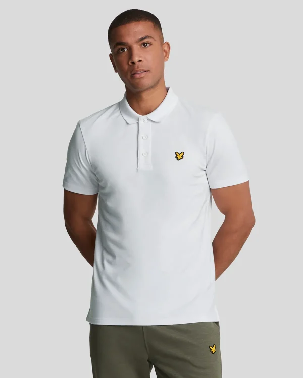 Lyle & Scott Sportbekleidung | Polohemden<Sportliches Polohemd mit kurzen Ärmeln Weiss
