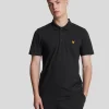 Lyle & Scott Sportbekleidung | Polohemden<Sportliches Polohemd mit kurzen Ärmeln Pechschwarz