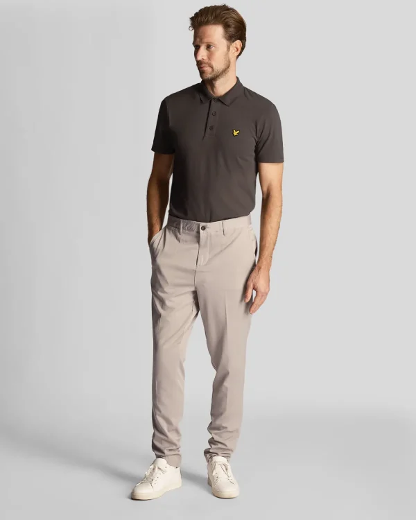 Lyle & Scott Sportbekleidung | Polohemden<Sportliches Polohemd mit kurzen Ärmeln Graphit