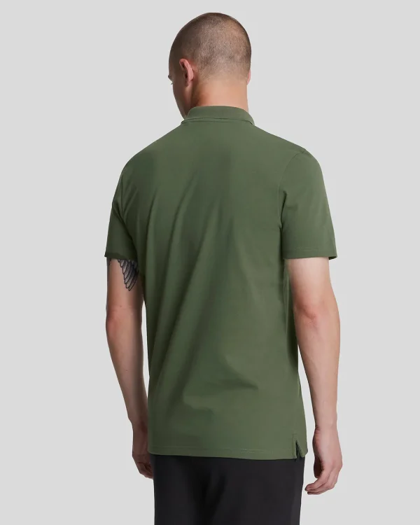 Lyle & Scott Sportbekleidung | Polohemden<Sportliches Polohemd mit kurzen Ärmeln Kaktusgrün