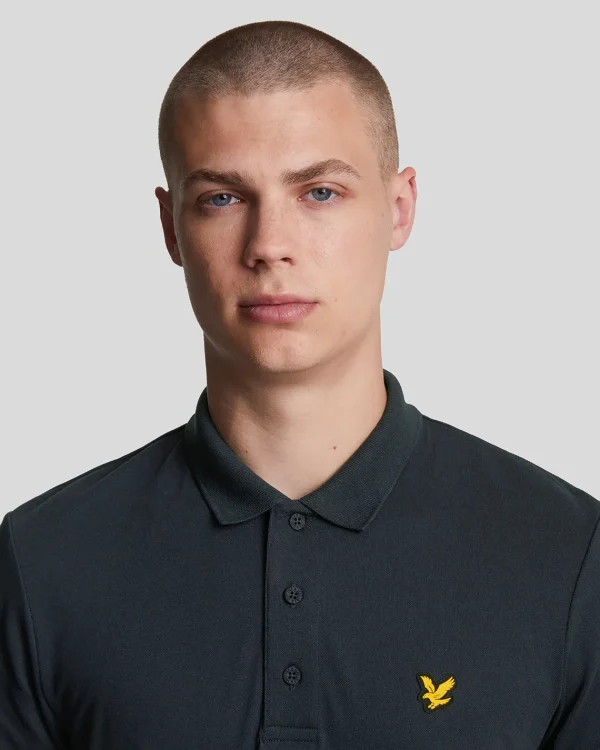 Lyle & Scott Sportbekleidung | Polohemden<Sportliches Polohemd mit kurzen Ärmeln DunkleMarine
