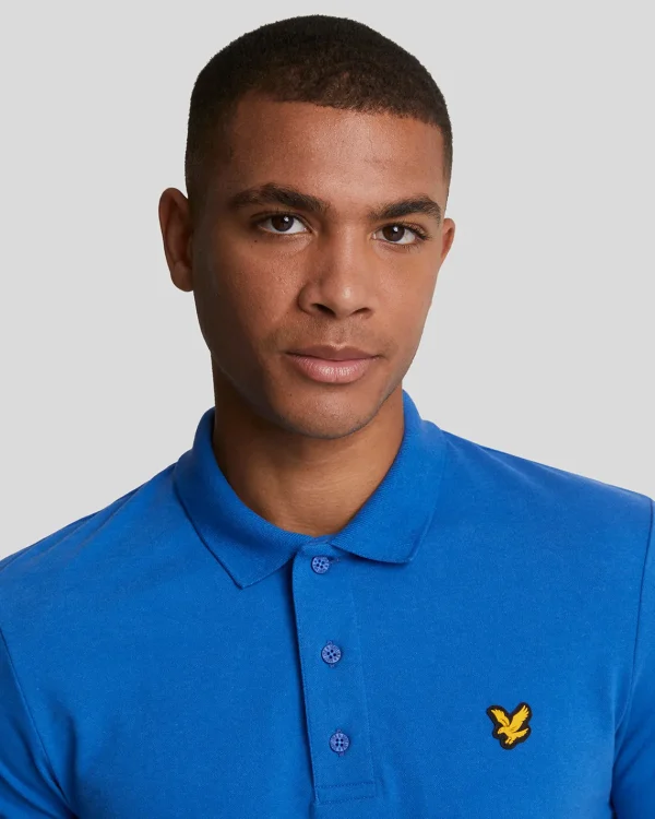 Lyle & Scott Sportbekleidung | Polohemden<Sportliches Polohemd mit kurzen Ärmeln LucidBlue