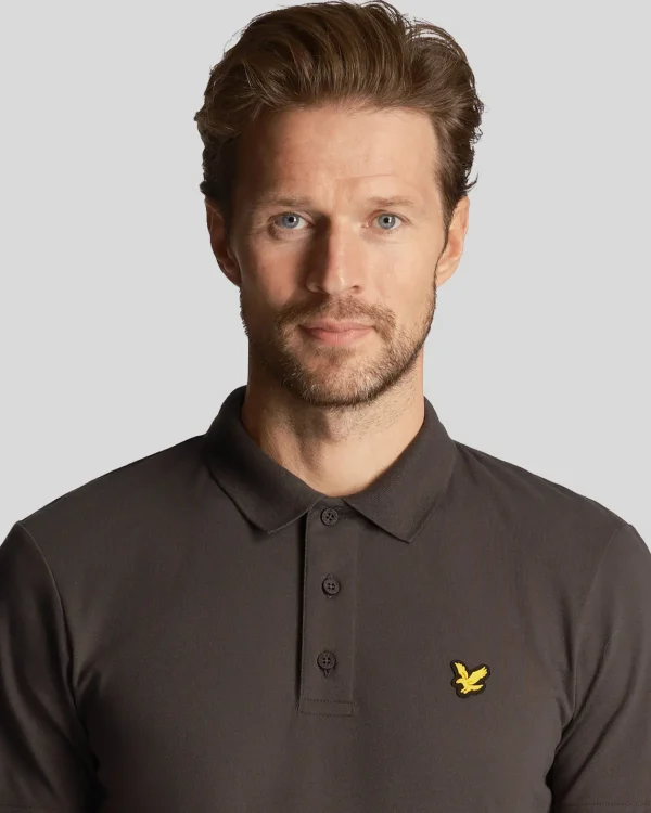 Lyle & Scott Sportbekleidung | Polohemden<Sportliches Polohemd mit kurzen Ärmeln Graphit