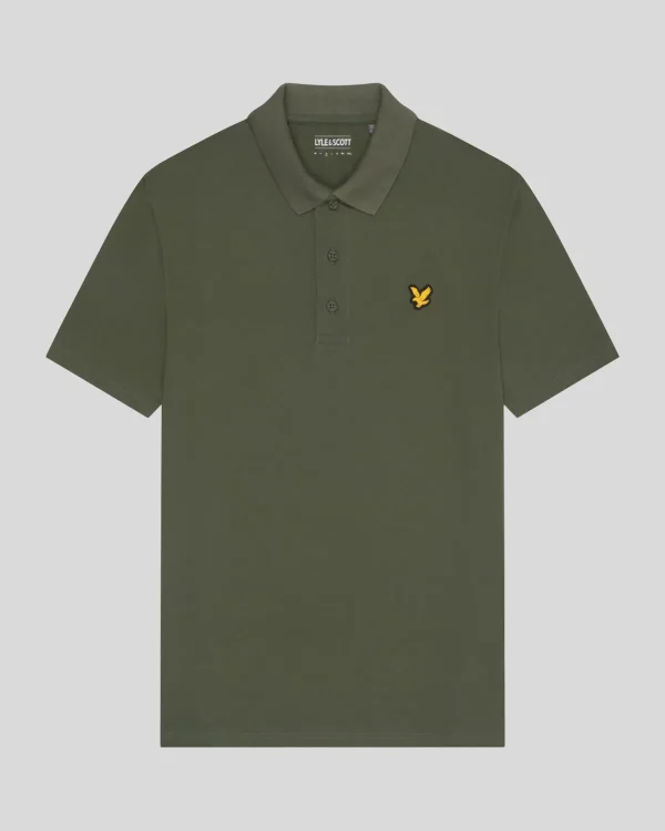Lyle & Scott Sportbekleidung | Polohemden<Sportliches Polohemd mit kurzen Ärmeln Kaktusgrün