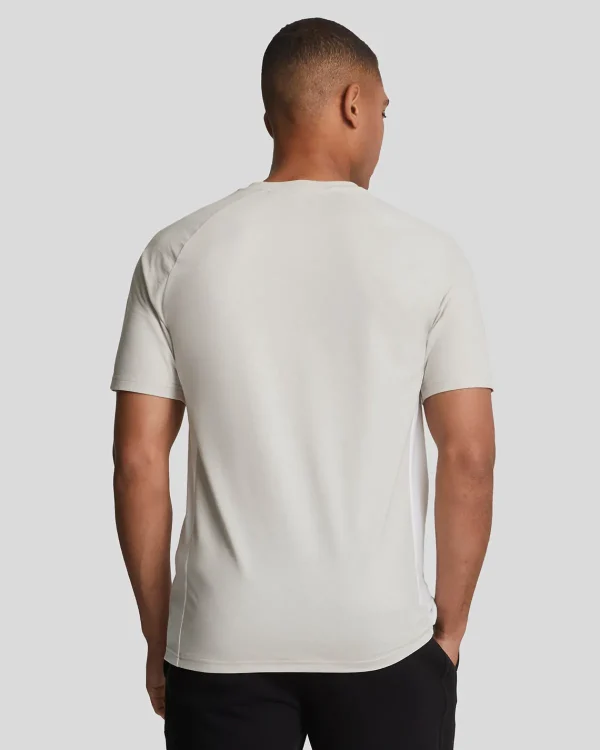 Lyle & Scott Sportbekleidung<Sports Colour Block Core T-Shirt Pebble/White