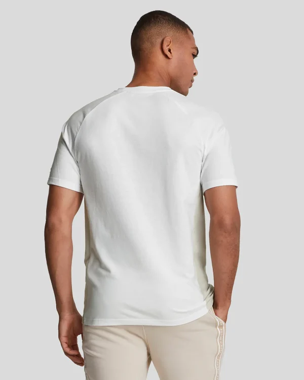 Lyle & Scott Sportbekleidung | T-shirts<Sports Colour Block Core T-Shirt White/Pebble