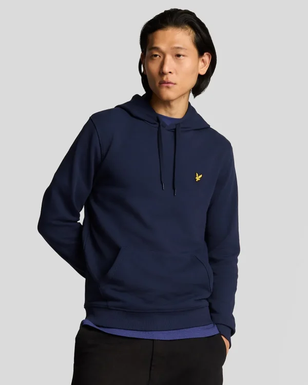 Lyle & Scott Kapuzenpullover<Stack Logo Pullover Hoodie Marine