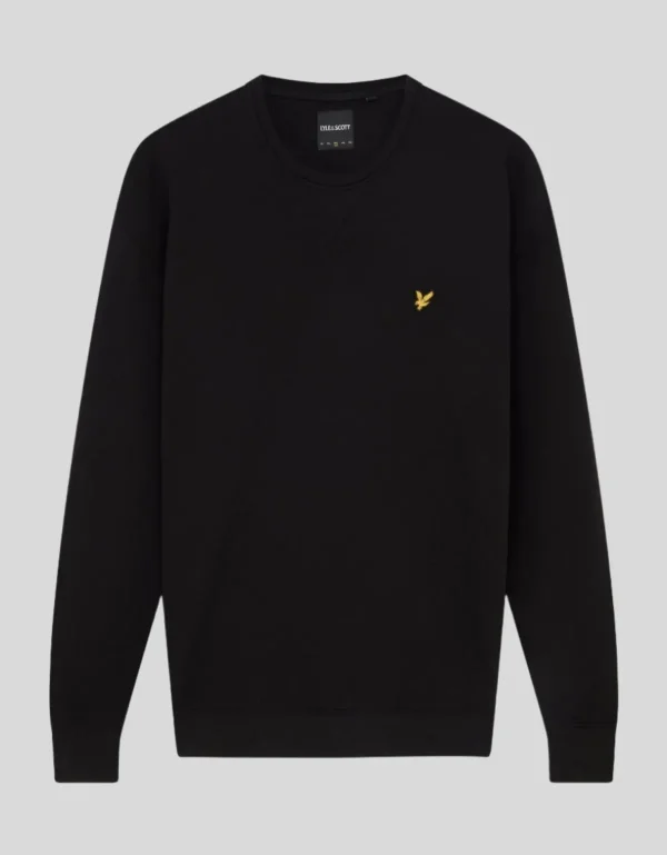 Lyle & Scott Groß & Groß | Übergrößen<Sweatshirt mit Rundhalsausschnitt Pechschwarz