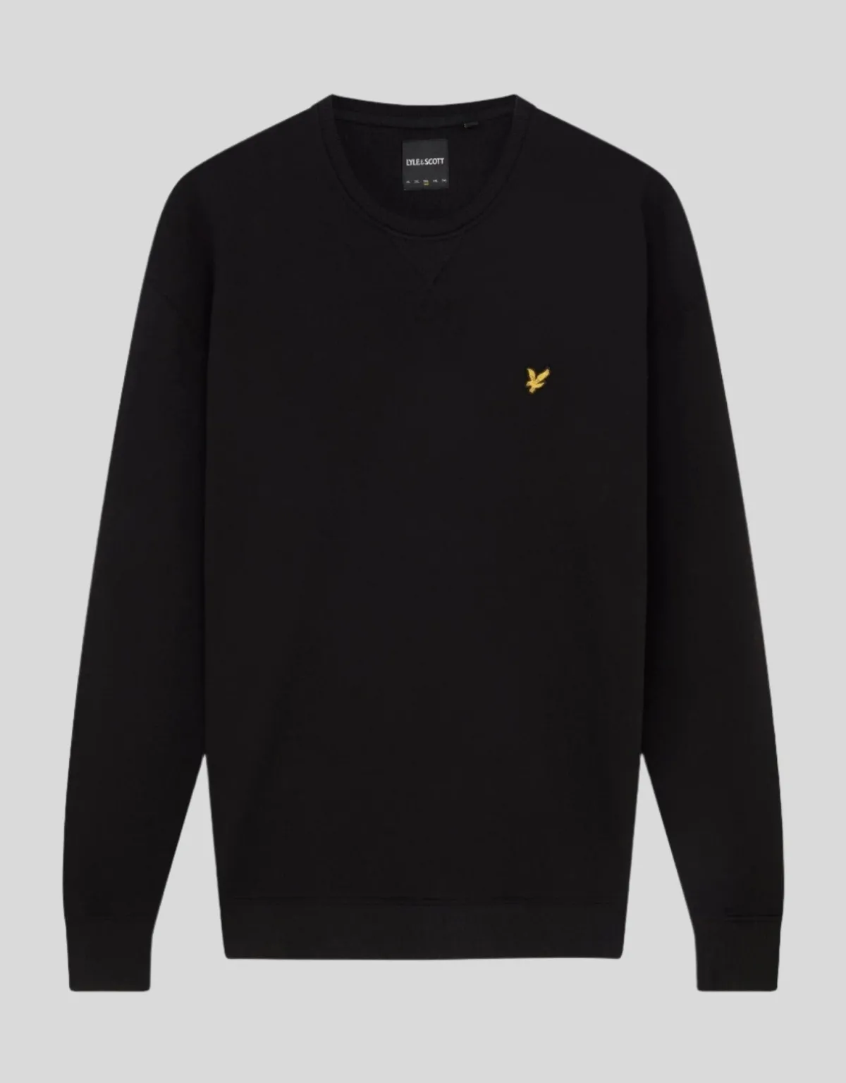 sweatshirt_mit_rundhalsausschnitt_0-10.webp Lyle & Scott Groß & Groß | Übergrößen<Sweatshirt mit Rundhalsausschnitt Pechschwarz