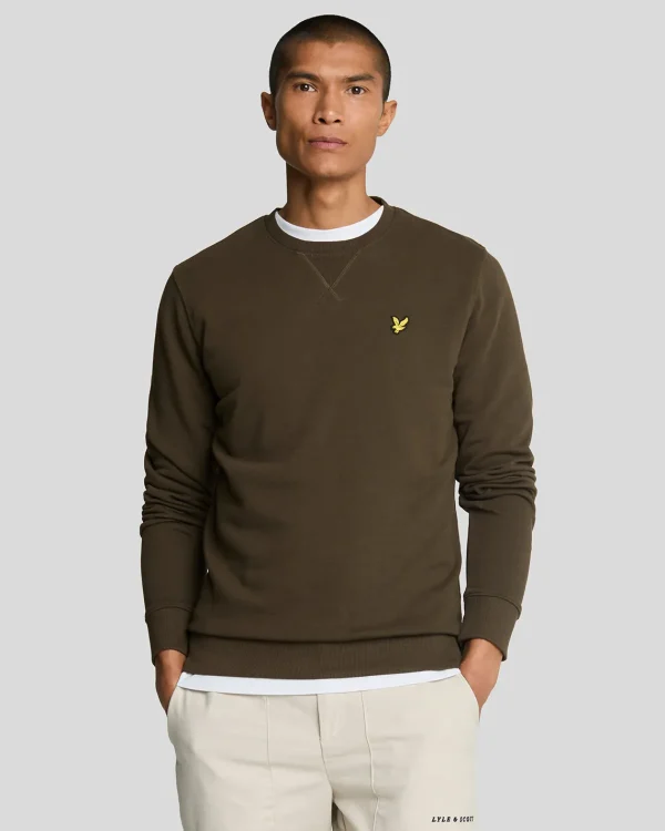 Lyle & Scott Grundlegendes | Sweatshirts<Sweatshirt mit Rundhalsausschnitt Olive
