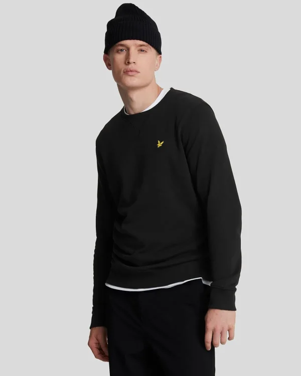 Lyle & Scott Grundlegendes | Sweatshirts<Sweatshirt mit Rundhalsausschnitt Pechschwarz
