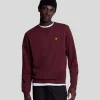 Lyle & Scott Grundlegendes | Sweatshirts<Sweatshirt mit Rundhalsausschnitt Burgund