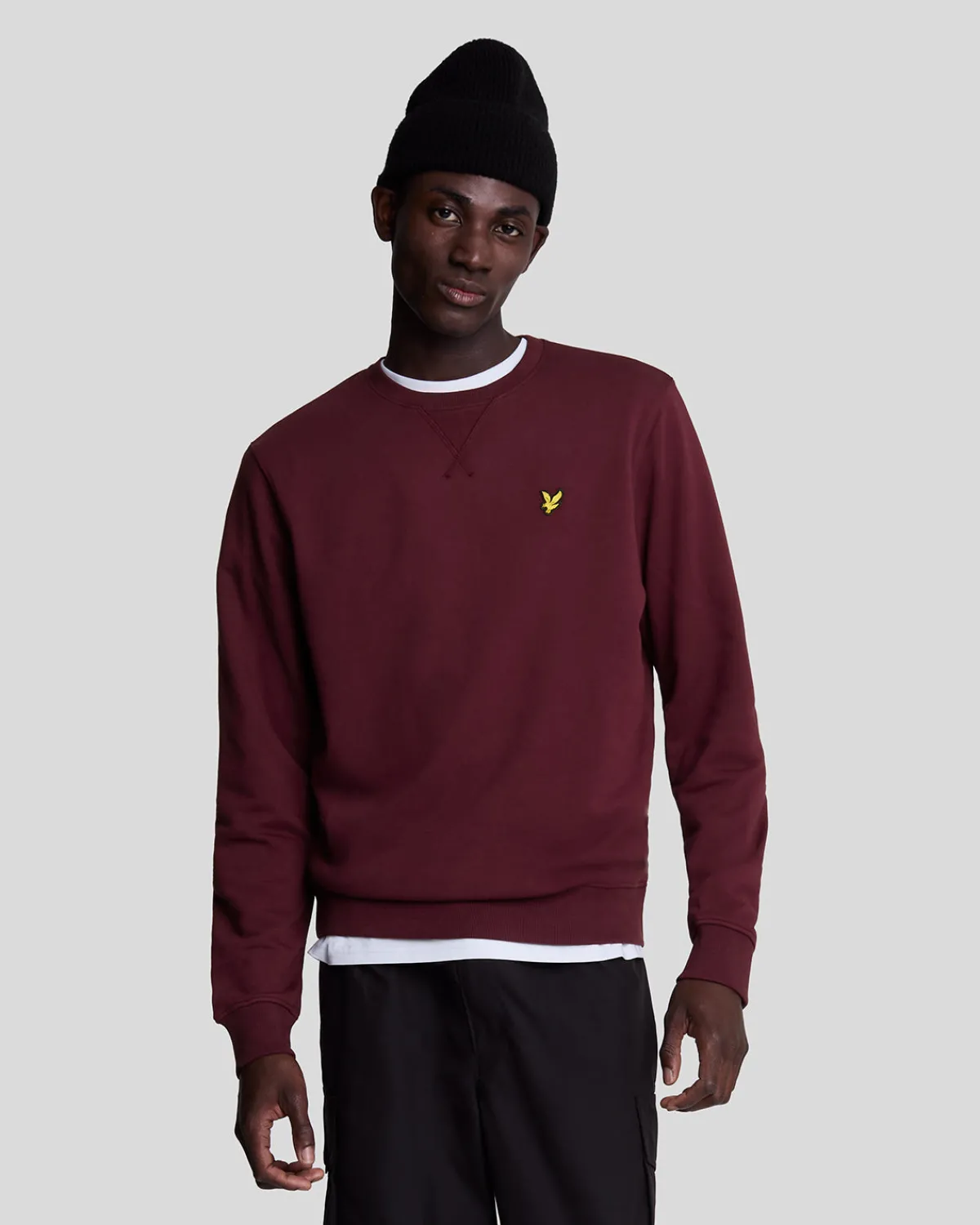 sweatshirt_mit_rundhalsausschnitt_0-6.webp Lyle & Scott Grundlegendes | Sweatshirts<Sweatshirt mit Rundhalsausschnitt Burgund