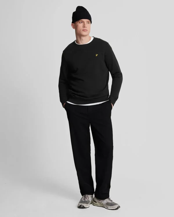 Lyle & Scott Grundlegendes | Sweatshirts<Sweatshirt mit Rundhalsausschnitt Pechschwarz