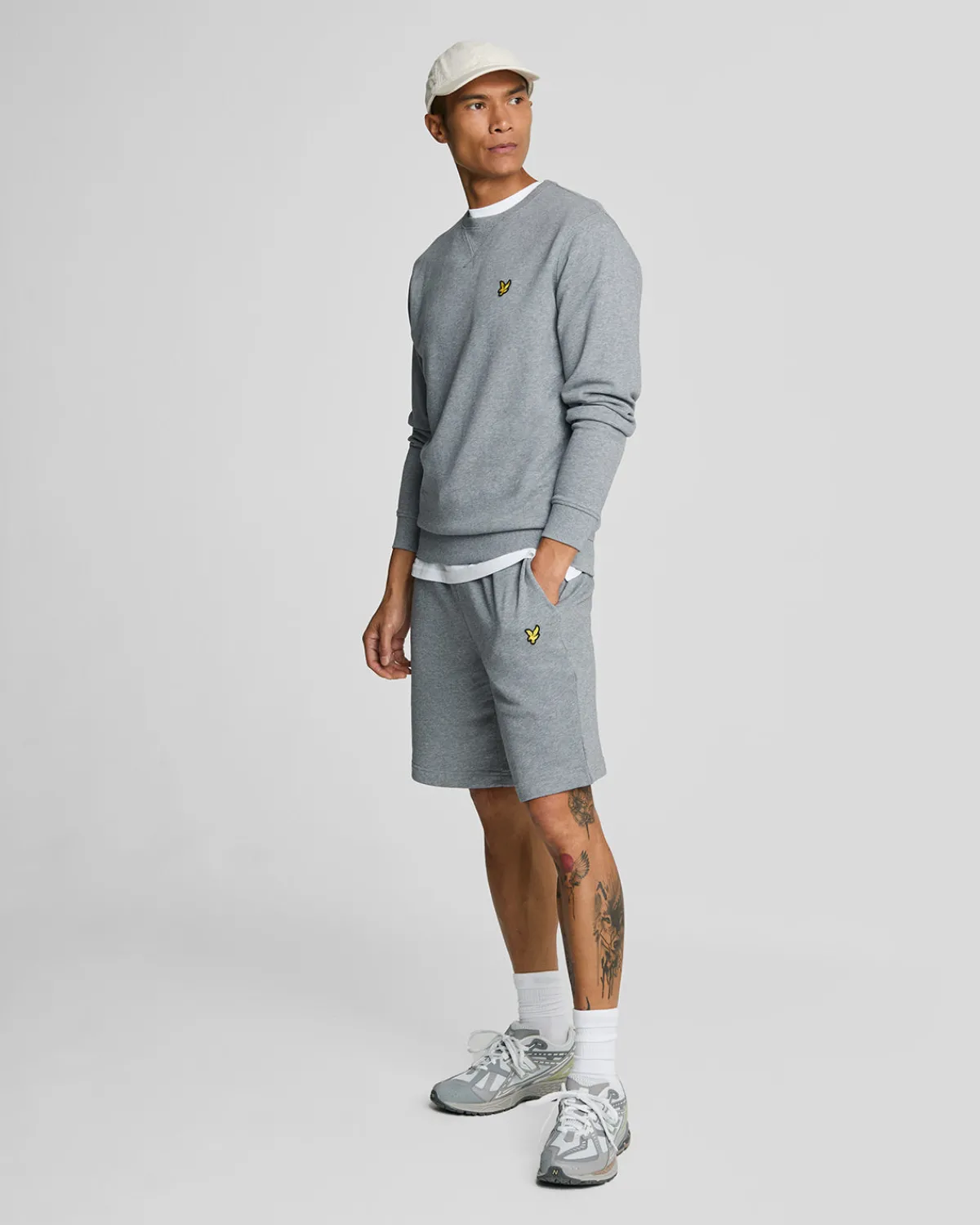 sweatshirt_mit_rundhalsausschnitt_1-5.webp Lyle & Scott Grundlegendes | Sweatshirts<Sweatshirt mit Rundhalsausschnitt MidGreyMargel