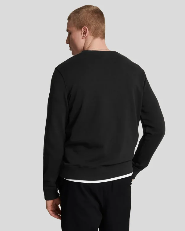 Lyle & Scott Grundlegendes | Sweatshirts<Sweatshirt mit Rundhalsausschnitt Pechschwarz