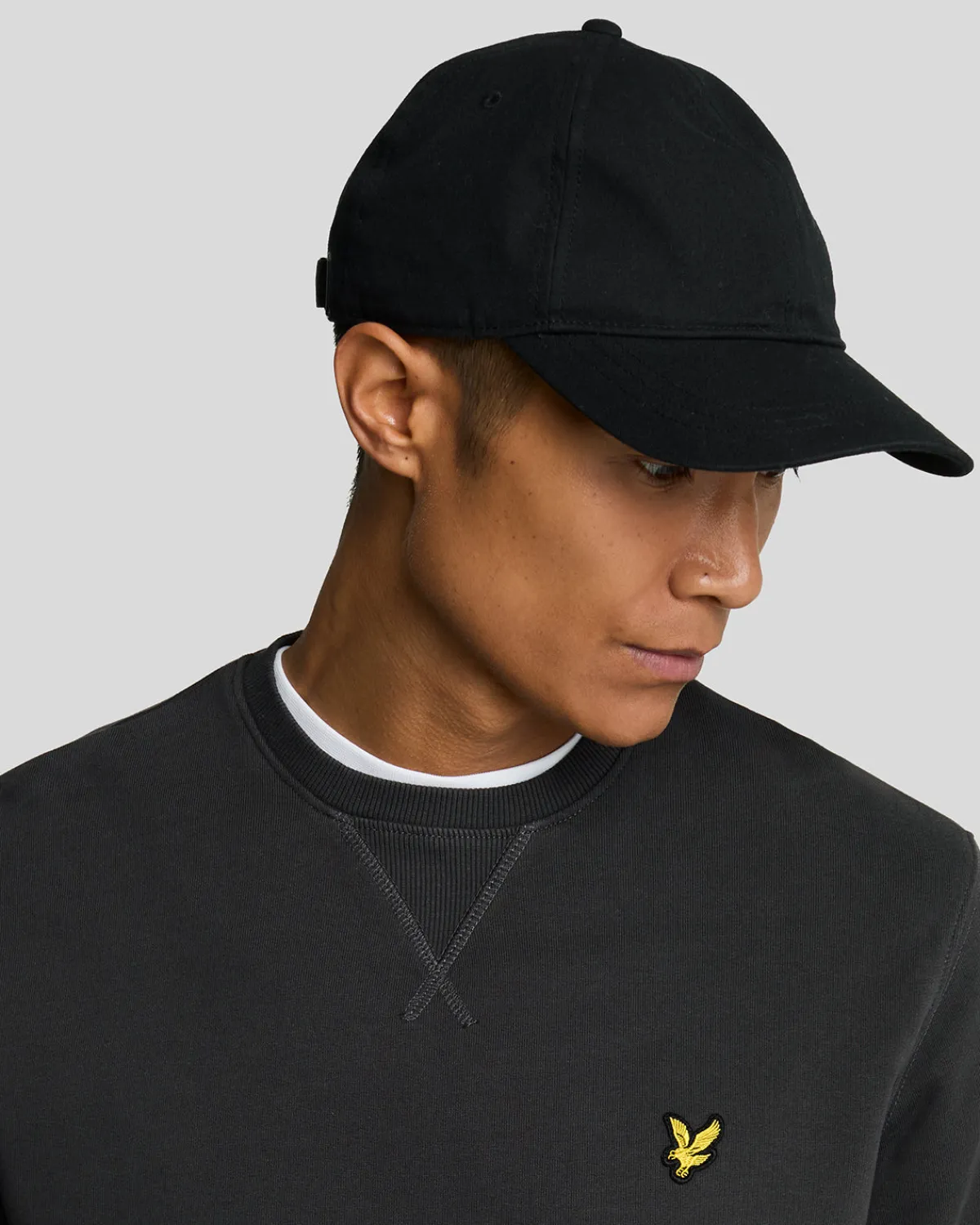 sweatshirt_mit_rundhalsausschnitt_3-11.webp Lyle & Scott Sweatshirts<Sweatshirt mit Rundhalsausschnitt Gunmetal