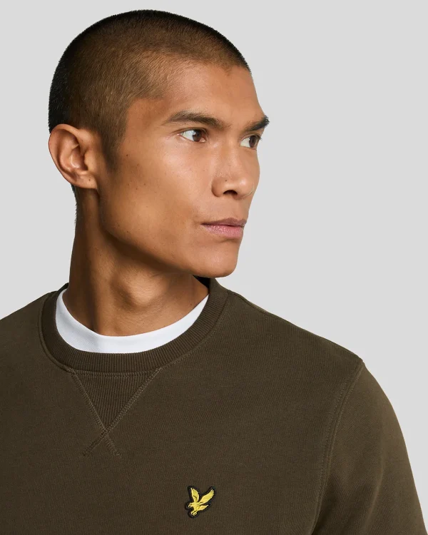 Lyle & Scott Grundlegendes | Sweatshirts<Sweatshirt mit Rundhalsausschnitt Olive