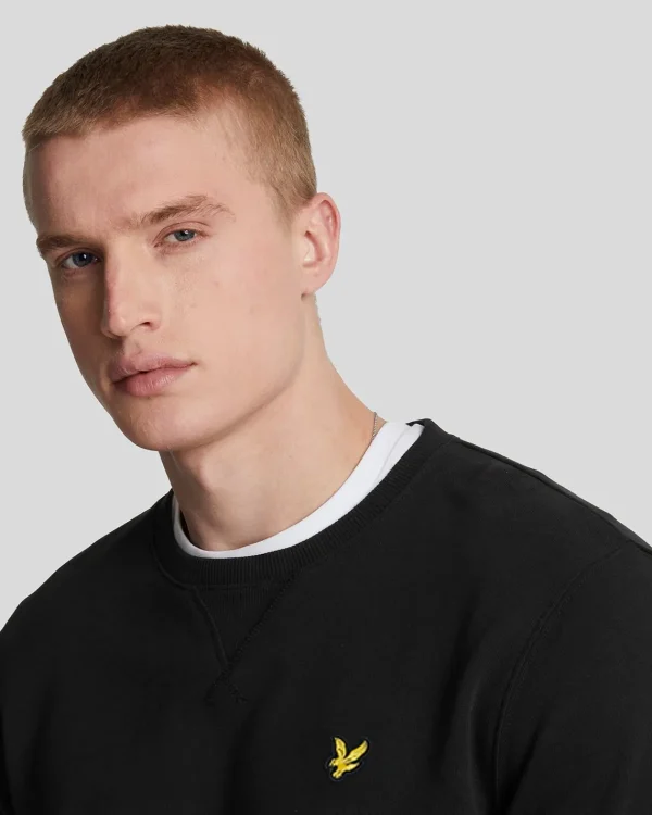 Lyle & Scott Grundlegendes | Sweatshirts<Sweatshirt mit Rundhalsausschnitt Pechschwarz