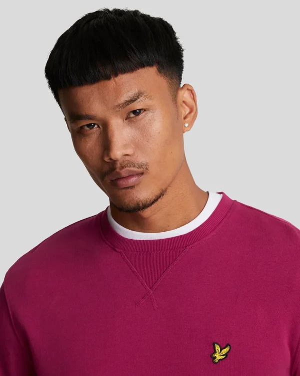 Lyle & Scott Vermächtnis | Sweatshirts<Sweatshirt mit Rundhalsausschnitt ReicherBurgunder