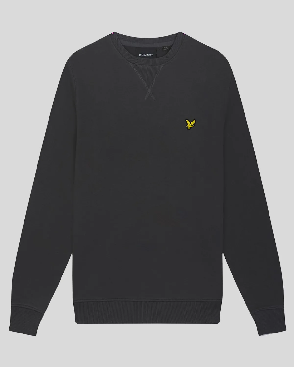 sweatshirt_mit_rundhalsausschnitt_4-10.webp Lyle & Scott Sweatshirts<Sweatshirt mit Rundhalsausschnitt Gunmetal