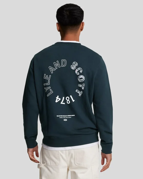 Lyle & Scott Groß & Groß | Übergrößen<Tartan Heritage Grafik Sweatshirt DarkNavy