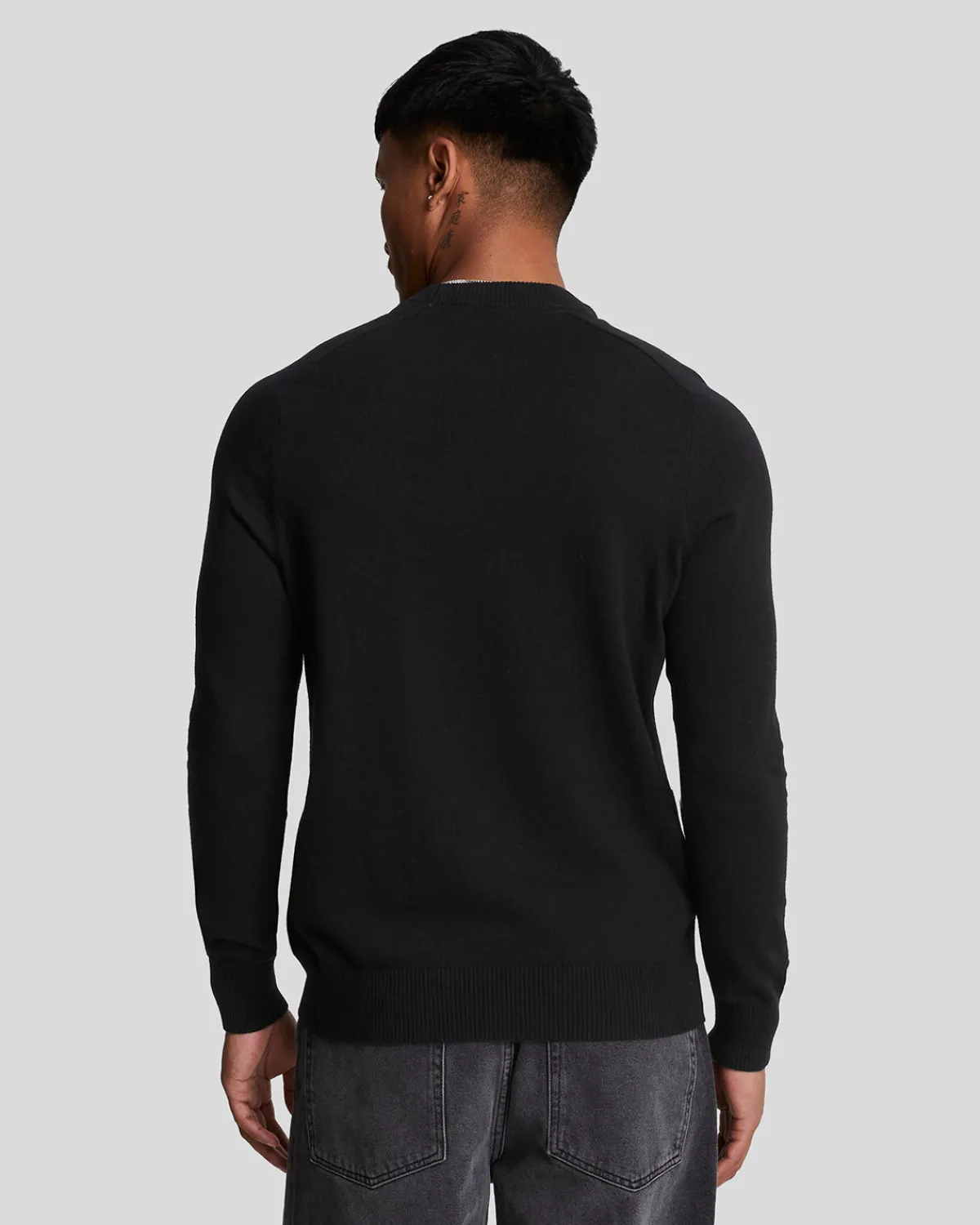 tartan_pullover_2.webp Lyle & Scott Pullover & Strickwaren<Tartan Pullover JetBlack