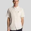 Lyle & Scott Vermächtnis | Hemden<Texturierte Streifen Kurzarmhemd Kreide