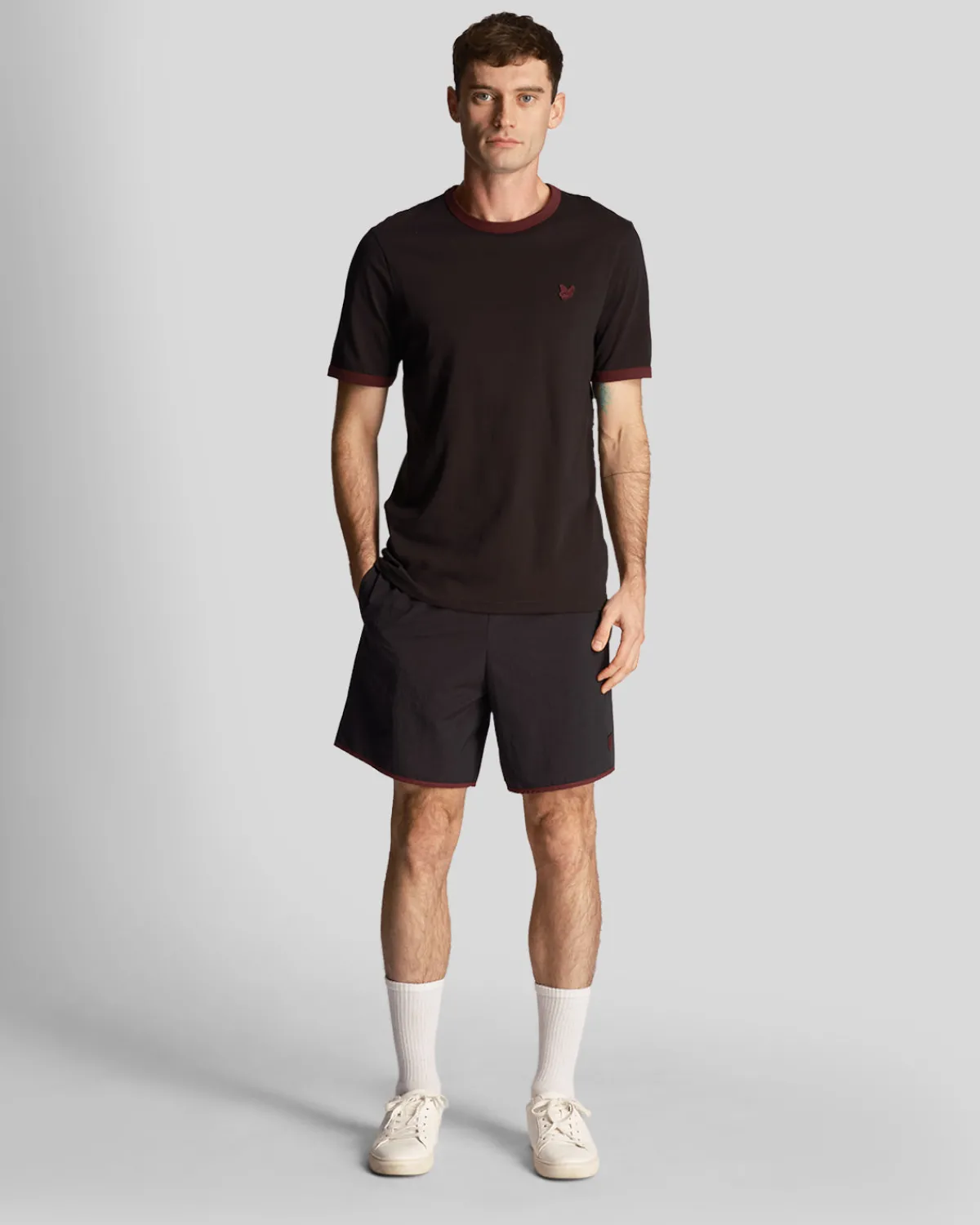 tonal_badeshorts_0-1.webp Lyle & Scott Kurze Hosen<Tonal Badeshorts Pechschwarz