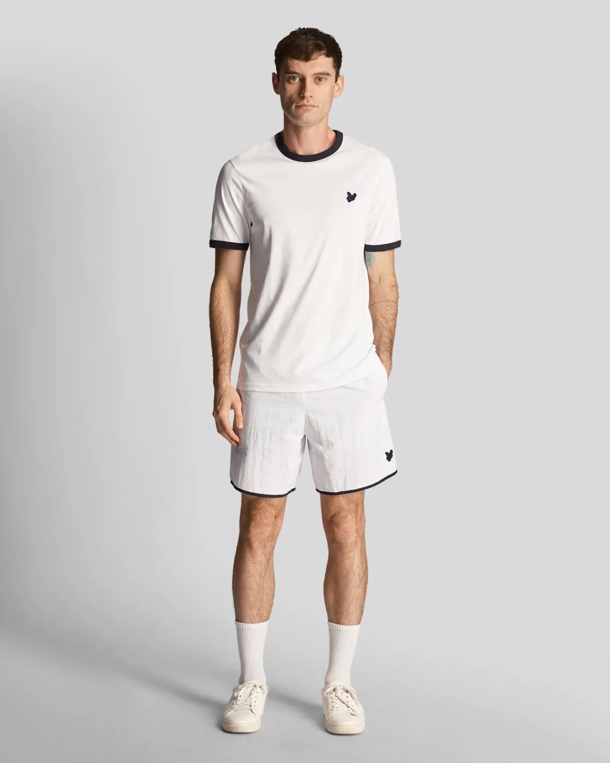 tonal_badeshorts_0.webp Lyle & Scott Kurze Hosen<Tonal Badeshorts Weiß