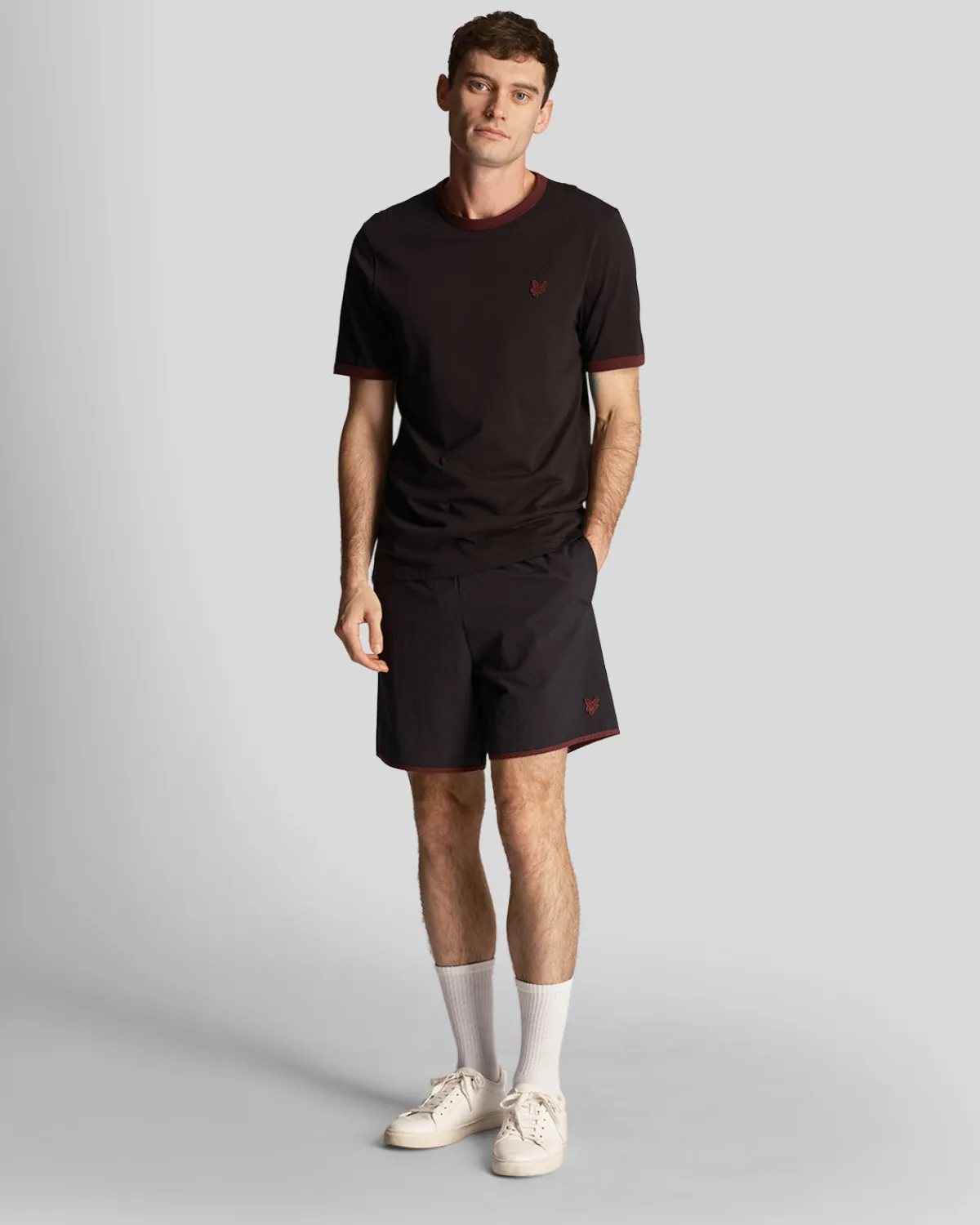 tonal_badeshorts_1-1.webp Lyle & Scott Kurze Hosen<Tonal Badeshorts Pechschwarz