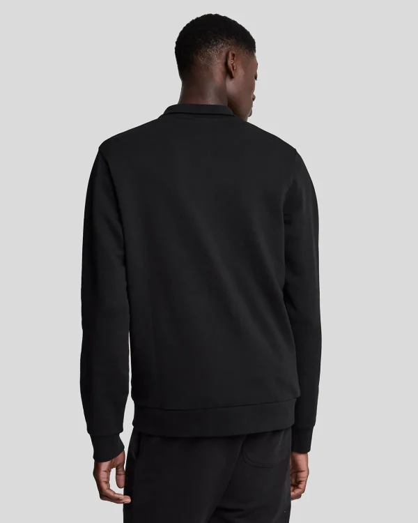 Lyle & Scott Sweatshirts<Tonal Eagle 1/4 Reißverschluss Sweatshirt Pechschwarz